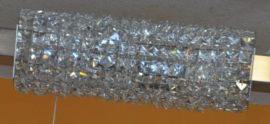 Aplique de Pared de Cristal – 2 Luces